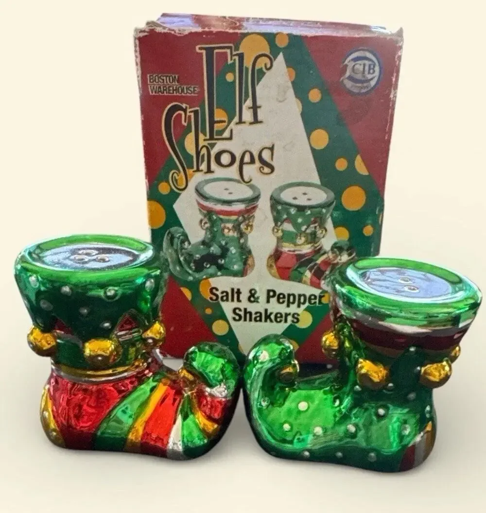 Elf Shoes Salt and Pepper Shakers Boston Warehouse
